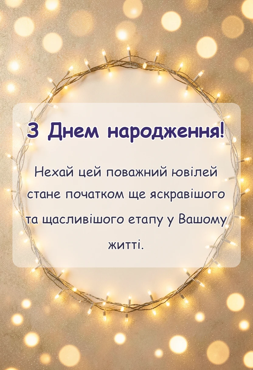 унікальна листівка - листівки з ювілеєм