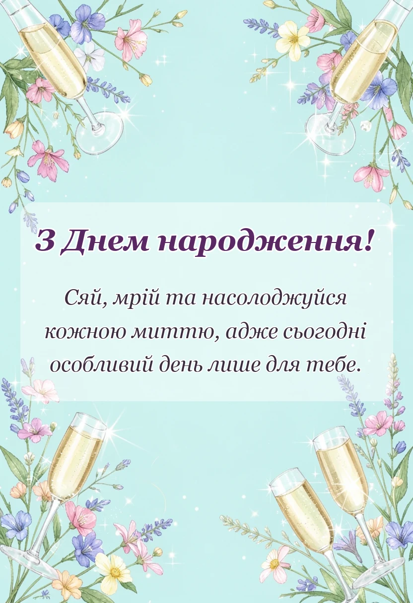 красива листівка: нові картинки з днем народження