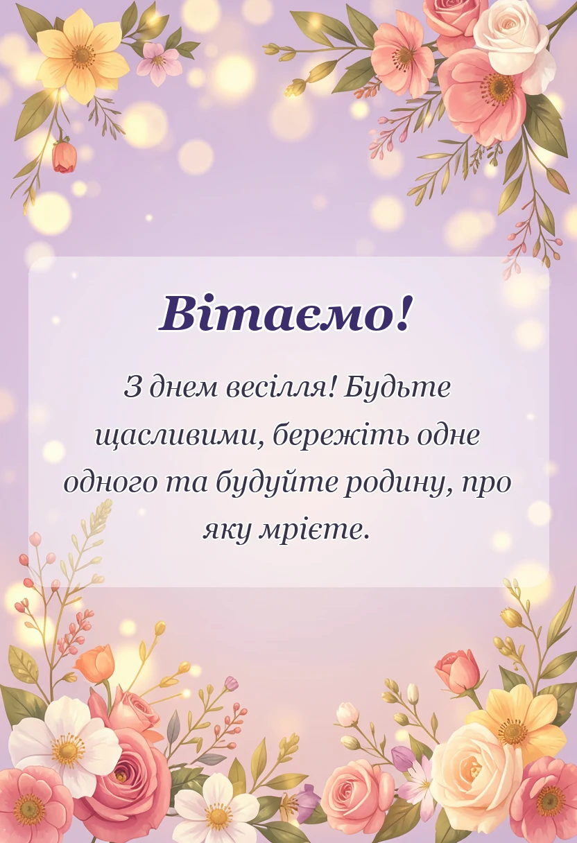вітальна листівка - картинки з одруженням дітям