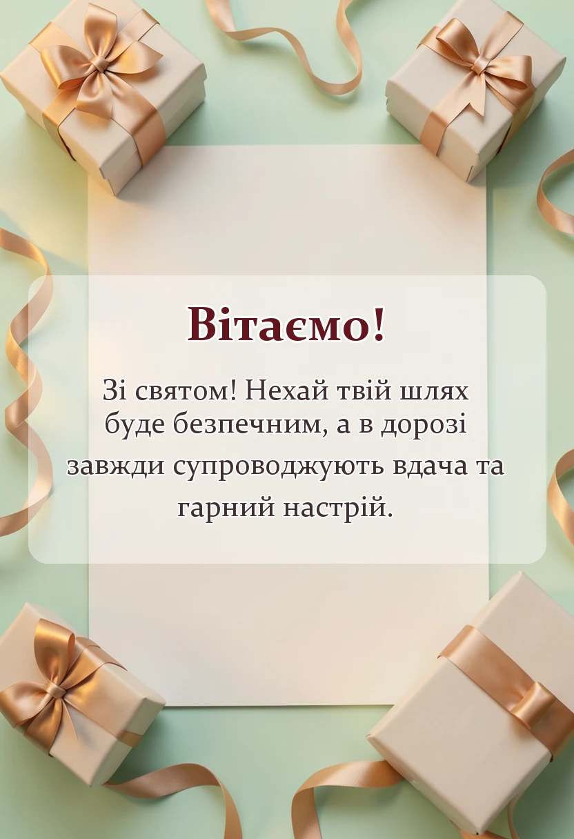 вітальна листівка - картинки з днем автомобіліста