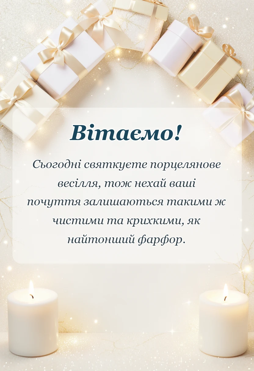 святкова картинка: привітання з річницею весілля двадцять років картинки