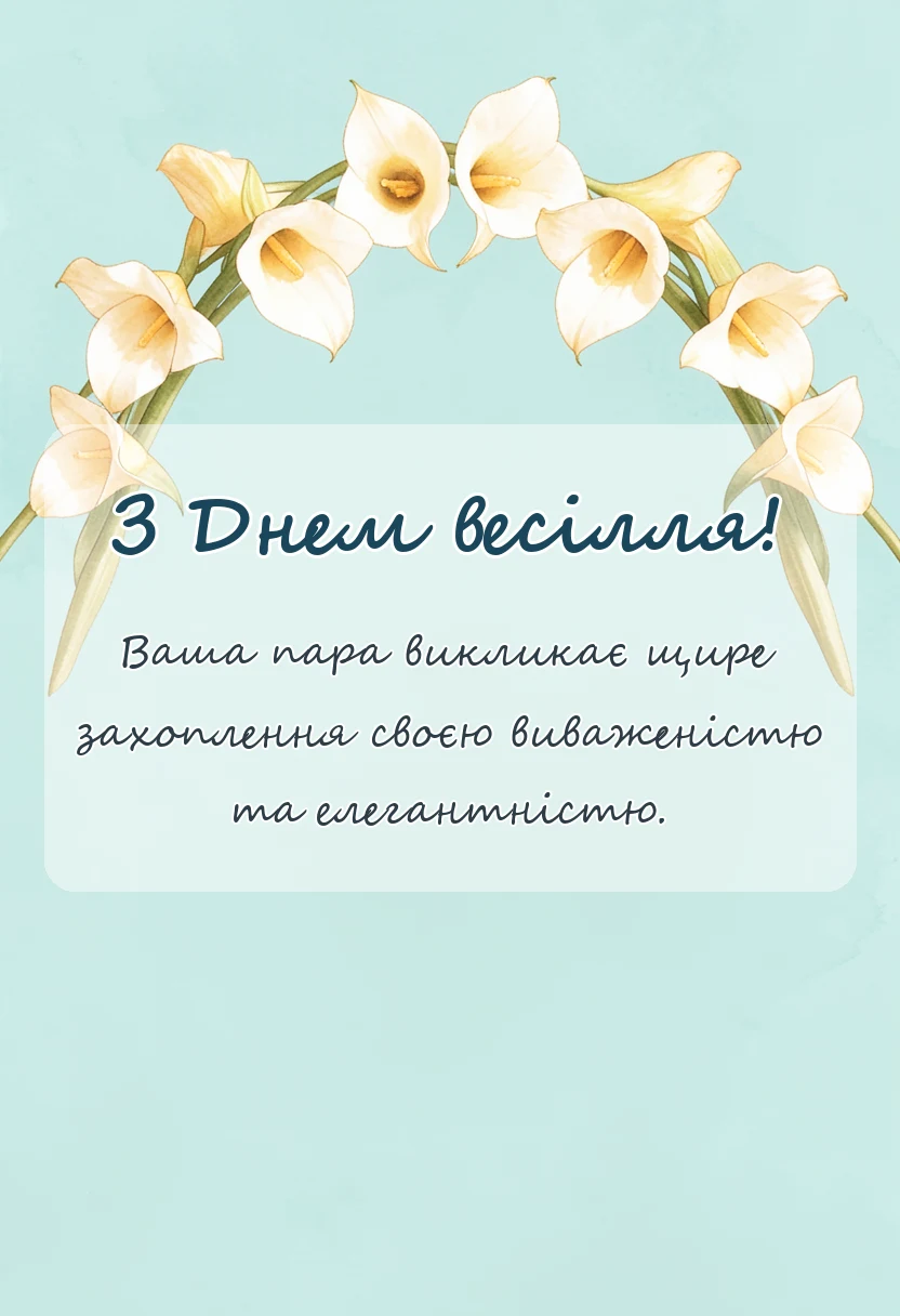 унікальна листівка - короткі прикольні тости на весілля