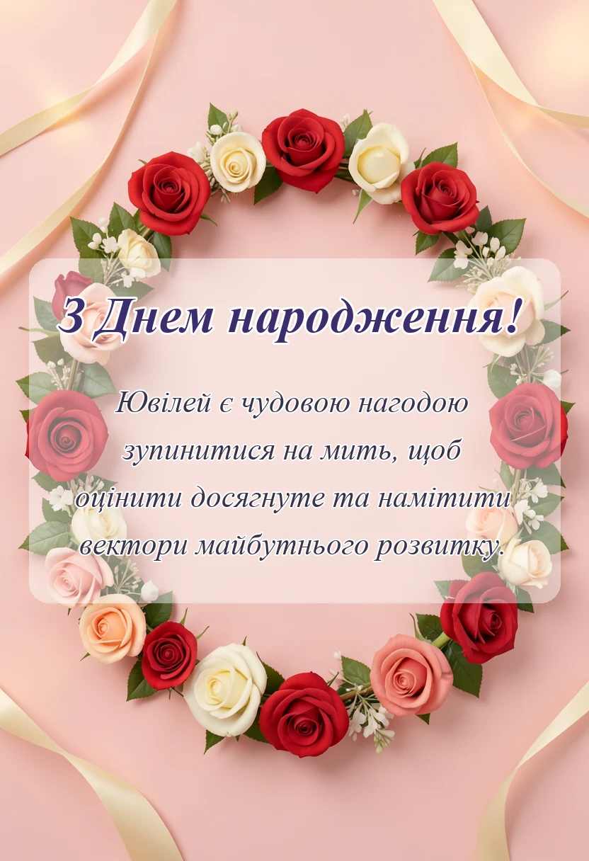святкова картинка: листівки з ювілеєм