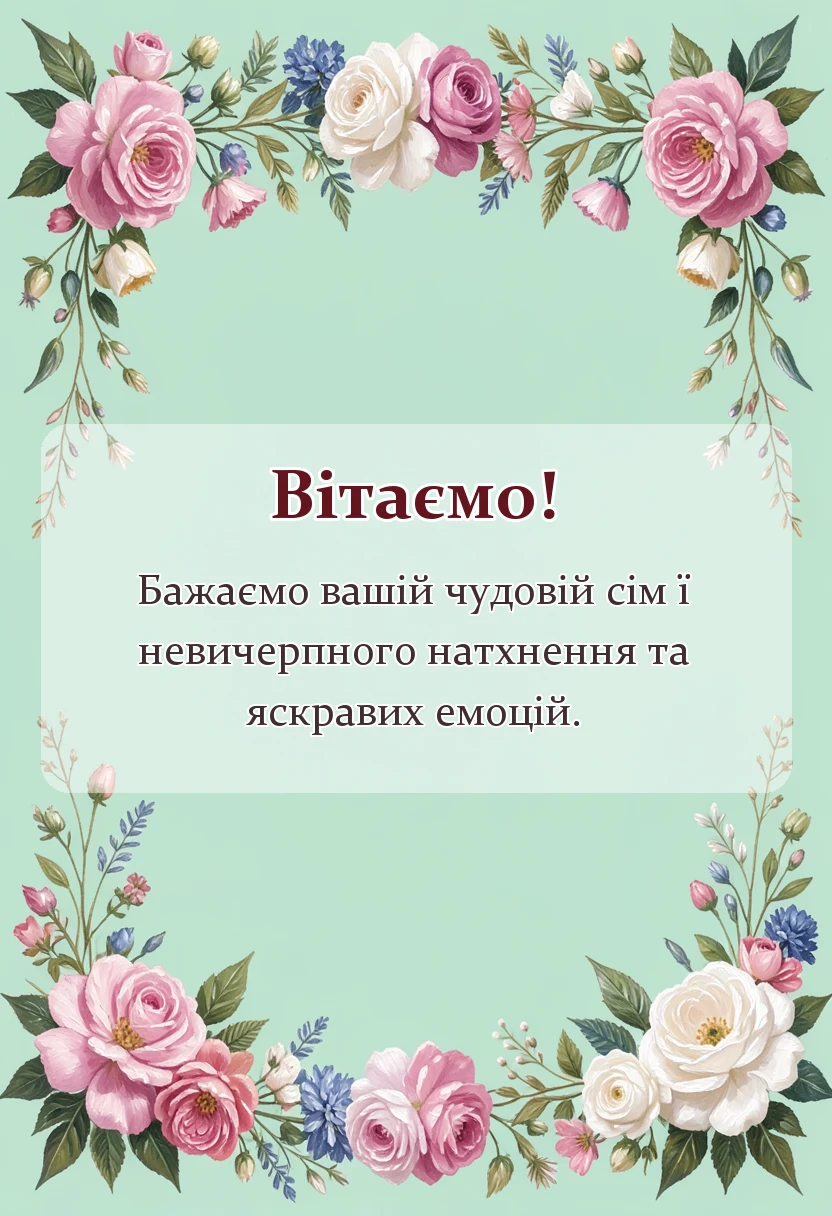 вітальна листівка - привітання з нікелевим весіллям