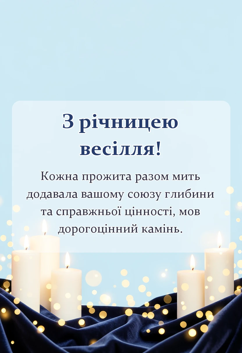 красива листівка: привітання з рубіновим весіллям