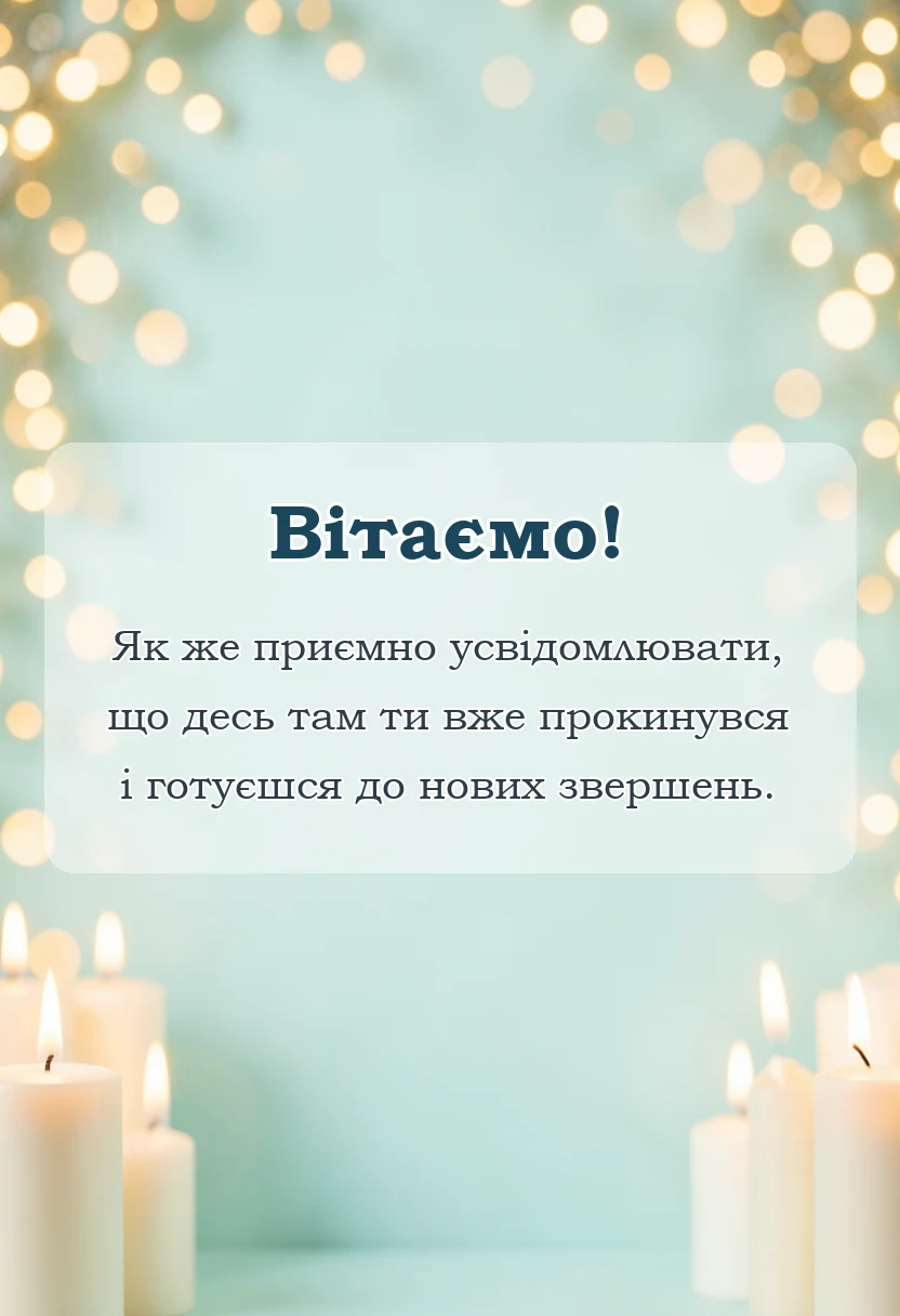 вітальна листівка - картинки з добрим ранком