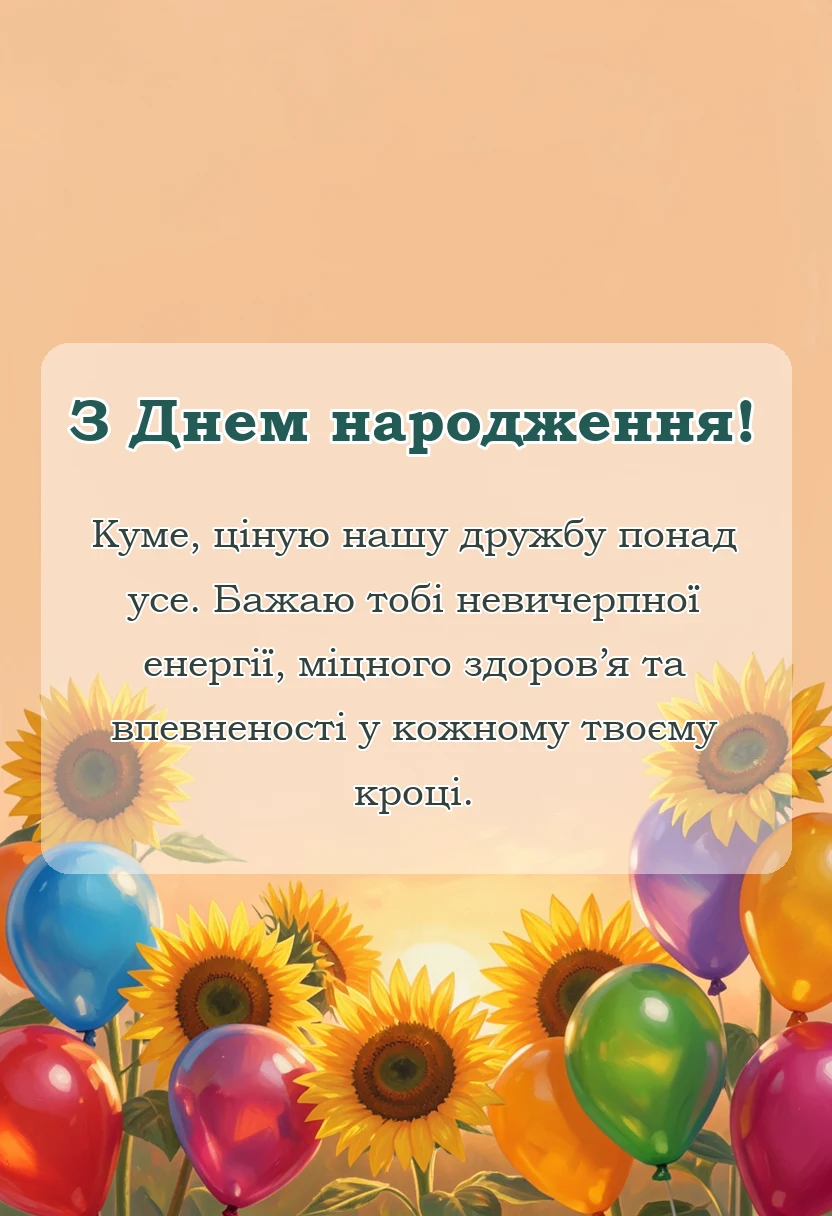 листівка з побажанням - короткі привітання з днем народження