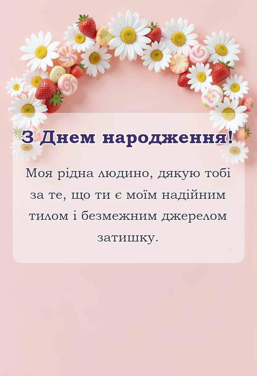 красива листівка: побажання своїми словами