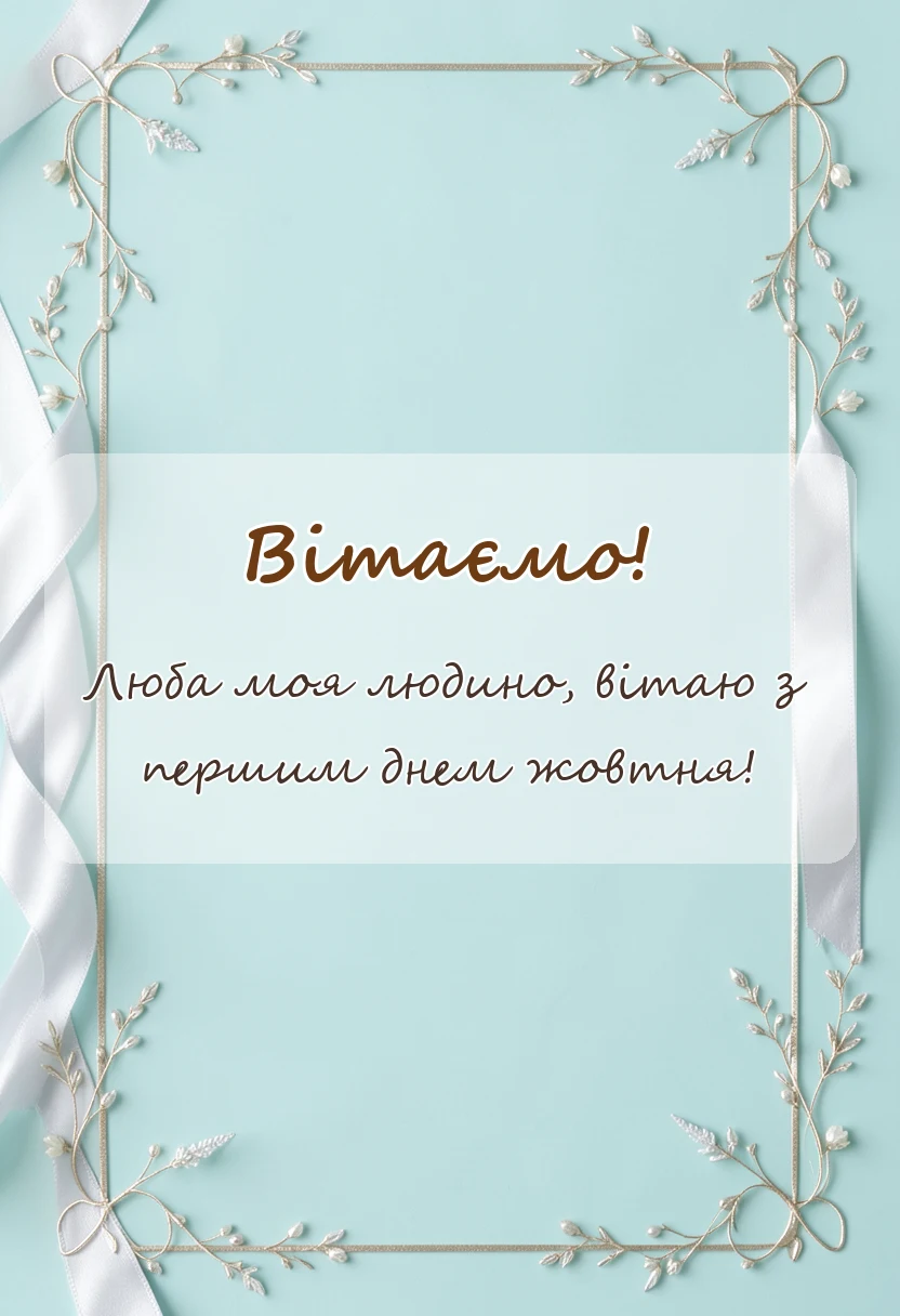 вітальна листівка - картинки з першим жовтня