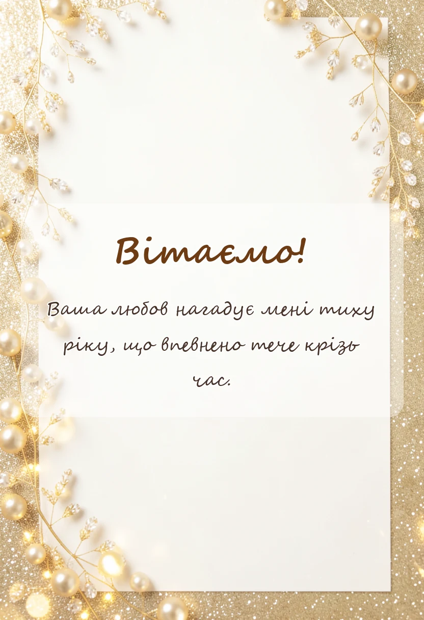 вітальна листівка - привітання з золотою річницею весілля 50 років