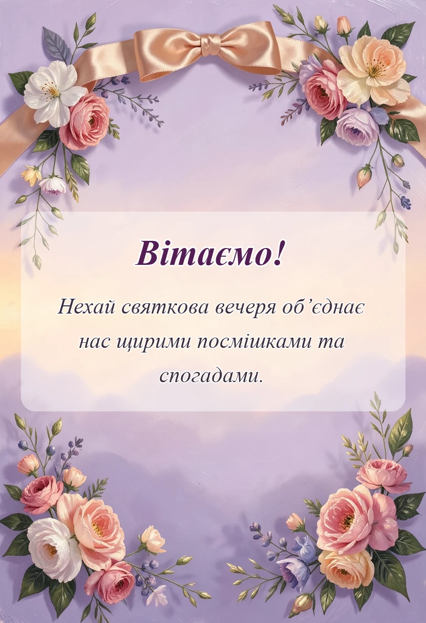 унікальна листівка - привітання з різдвом христовим українською