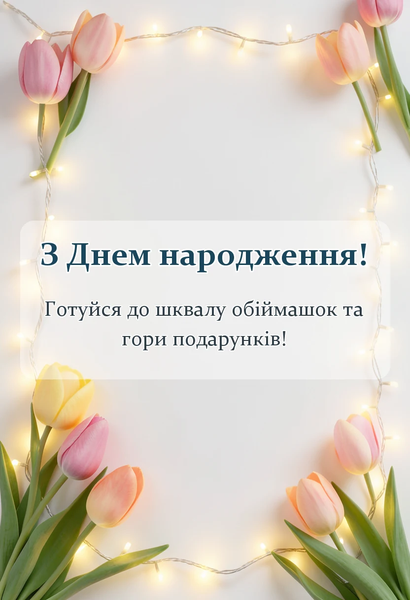святкова картинка: привітання з днем народження дитині
