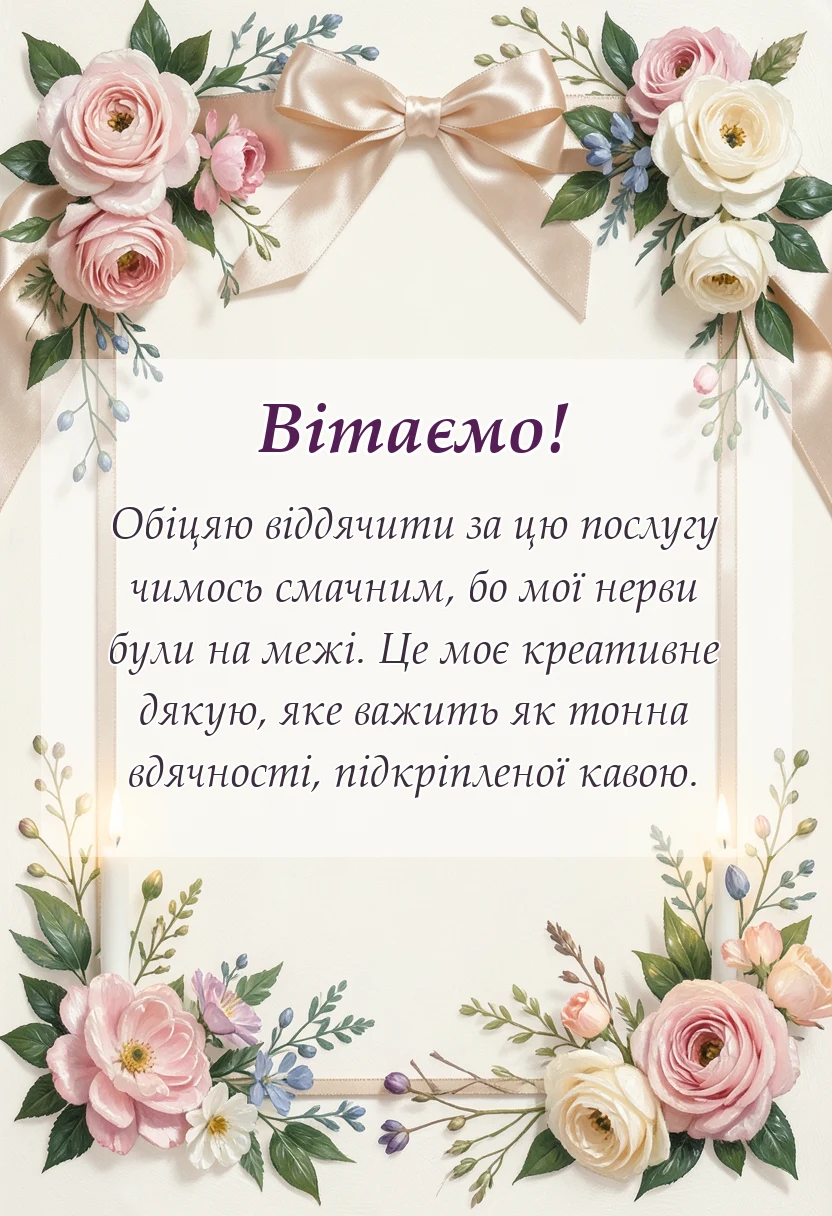 вітальна листівка - нові картинки дякую