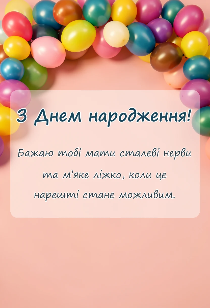 унікальна листівка - привітання з днем народження захиснику україни