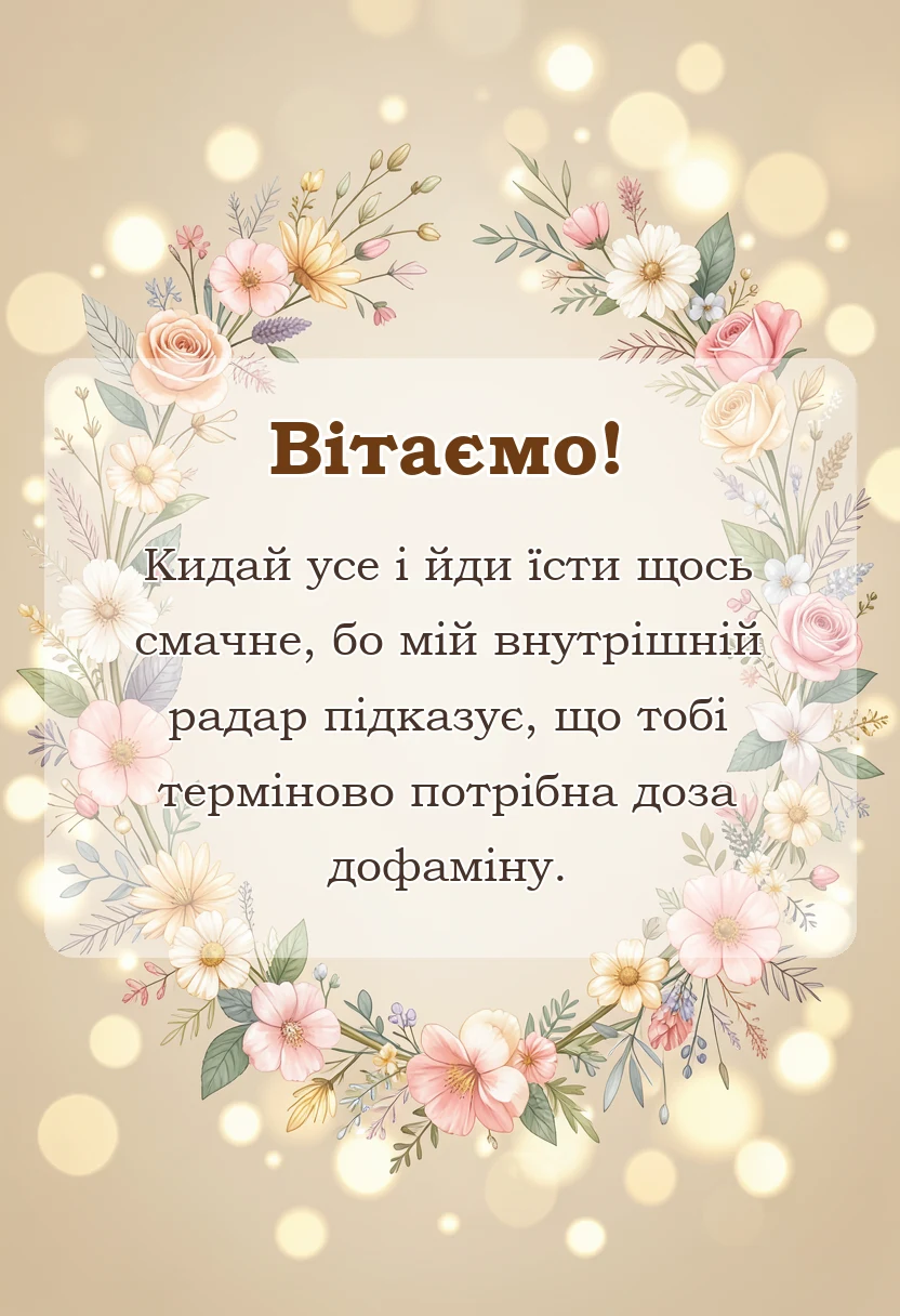 красива листівка: що сказати замість тримайся
