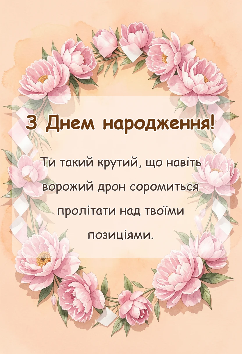 красива листівка: побажання для захисника