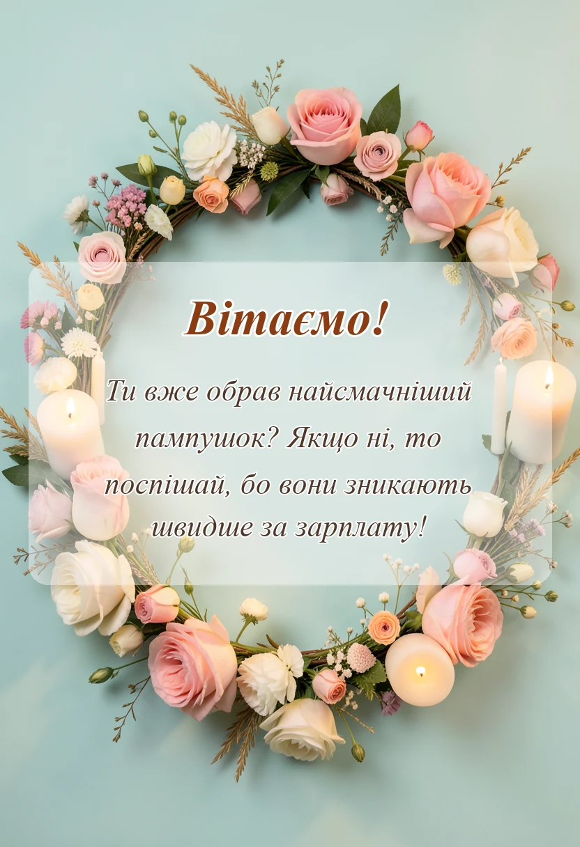 красива листівка: привітання з різдвом христовим українською