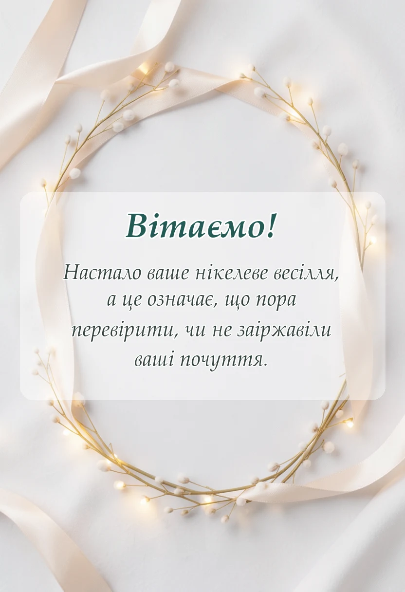 святкова картинка: картинки з нікелевим весіллям