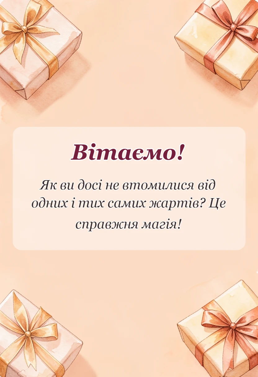 листівка з побажанням - привітання на 20 років весілля своїми словами