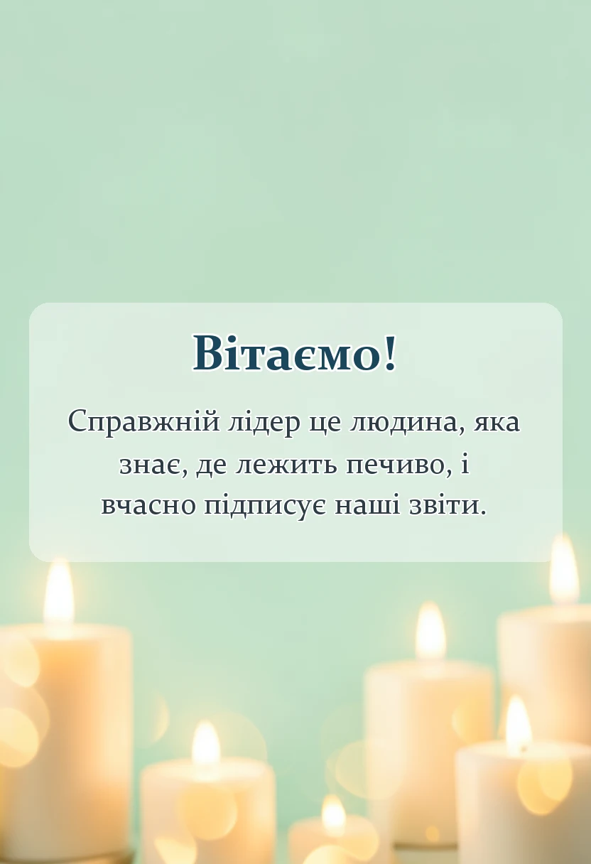 унікальна листівка - слова подяки керівнику