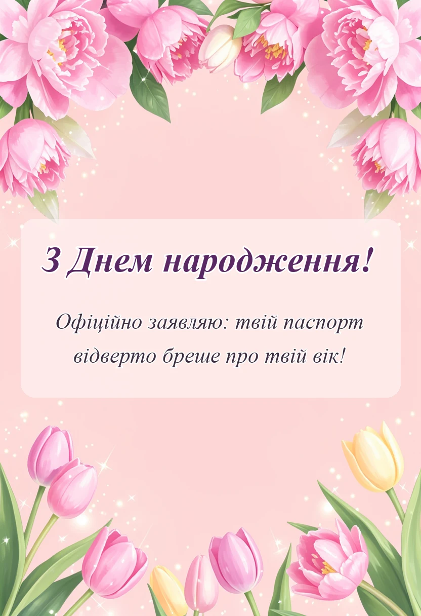 унікальна листівка - нові картинки з днем народження
