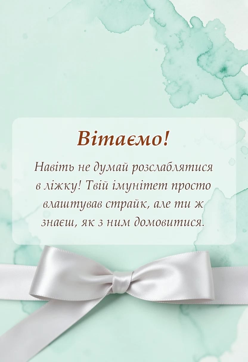 листівка з побажанням - побажання швидкого одужання