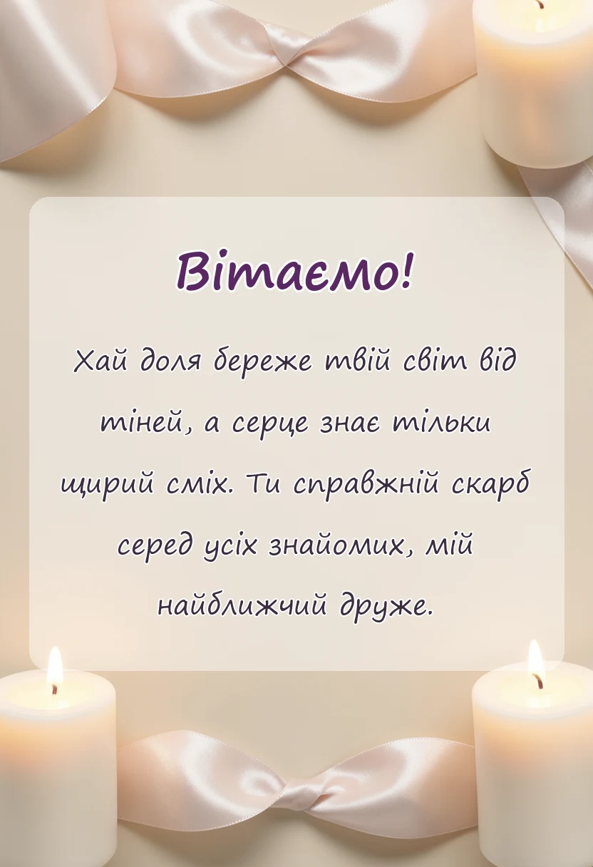 листівка з побажанням - привітання з міжнародним днем дружби