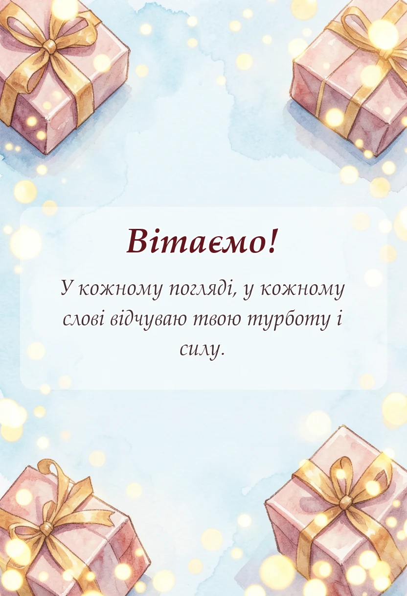 святкова картинка: слова подяки мамі