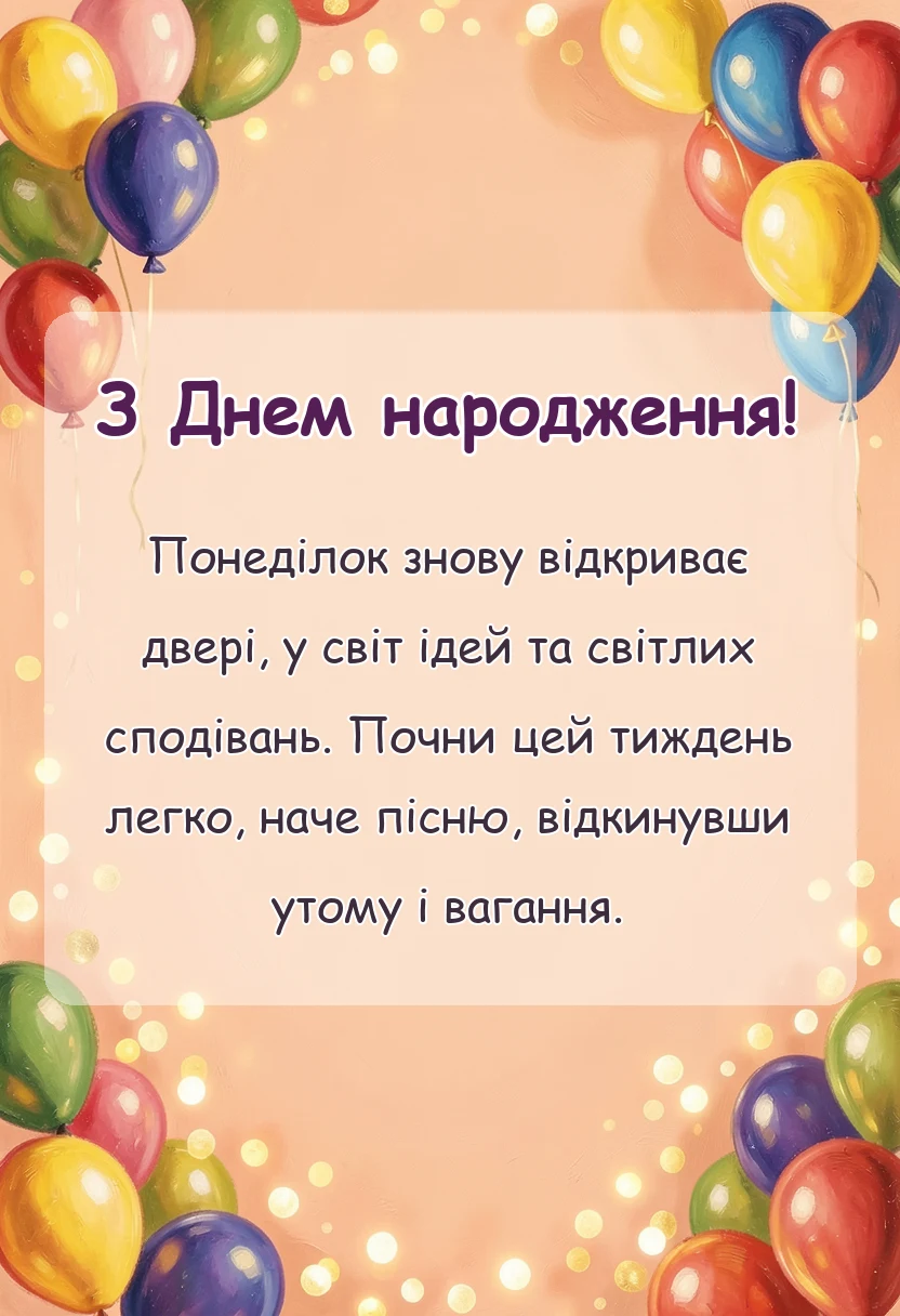 вітальна листівка - картинки гарного початку тижня