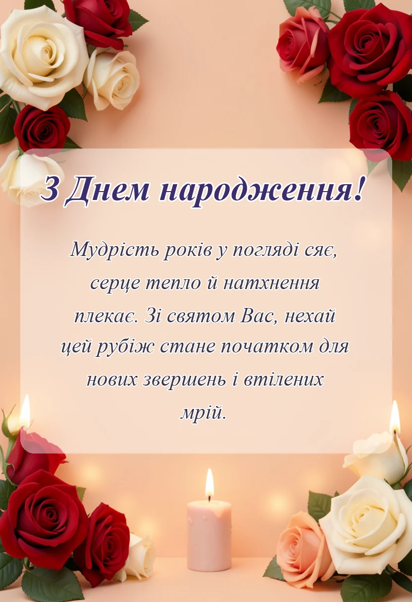 красива листівка: листівки з ювілеєм