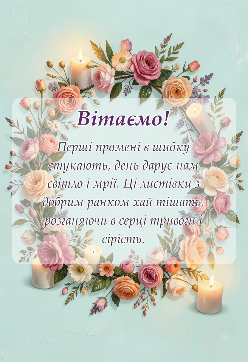 святкова картинка: картинки з добрим ранком