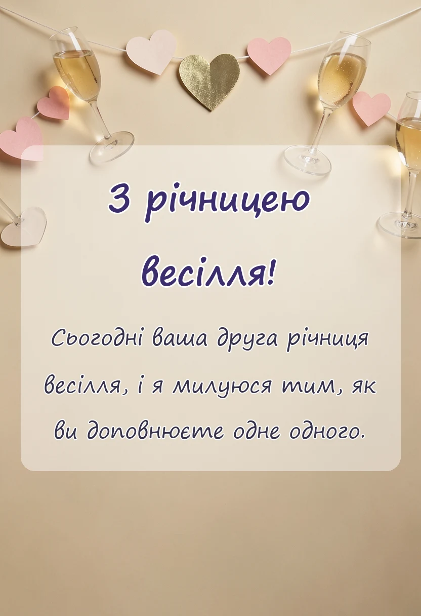 унікальна листівка - картинки з днем весілля паперове весілля