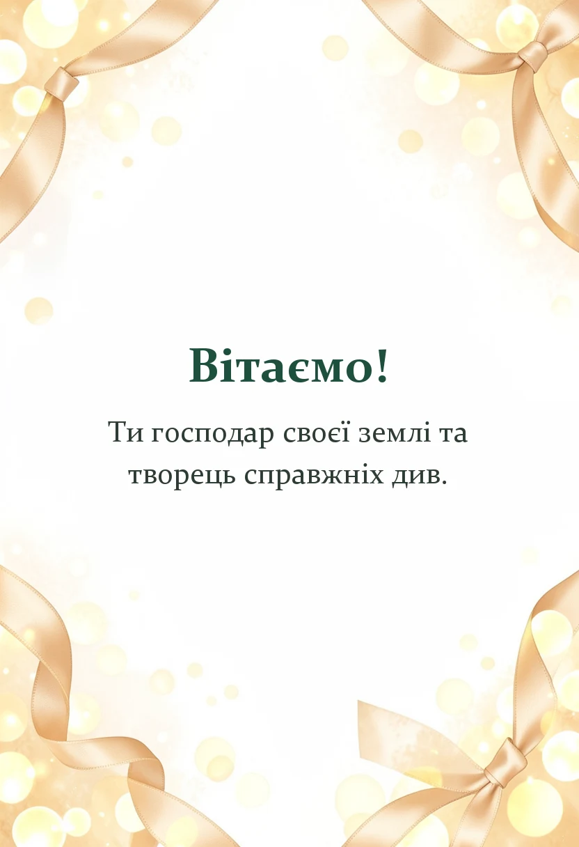 красива листівка: що побажати фермеру