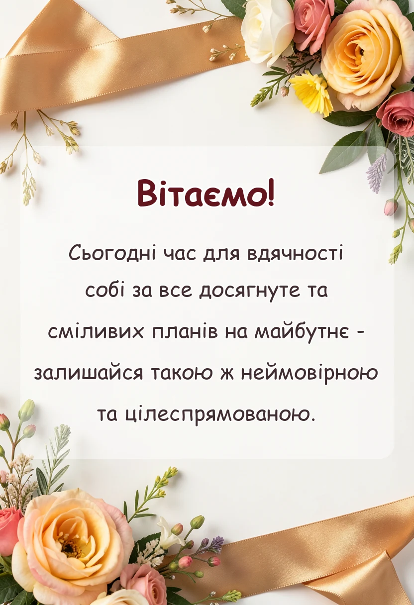 святкова картинка: привітання з 35-річчям жінці