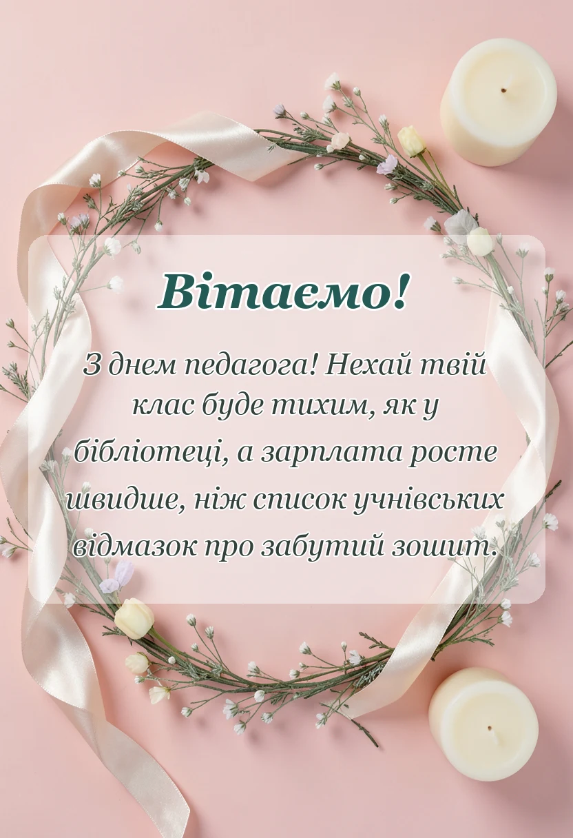 красива листівка: картинки з днем вчителя