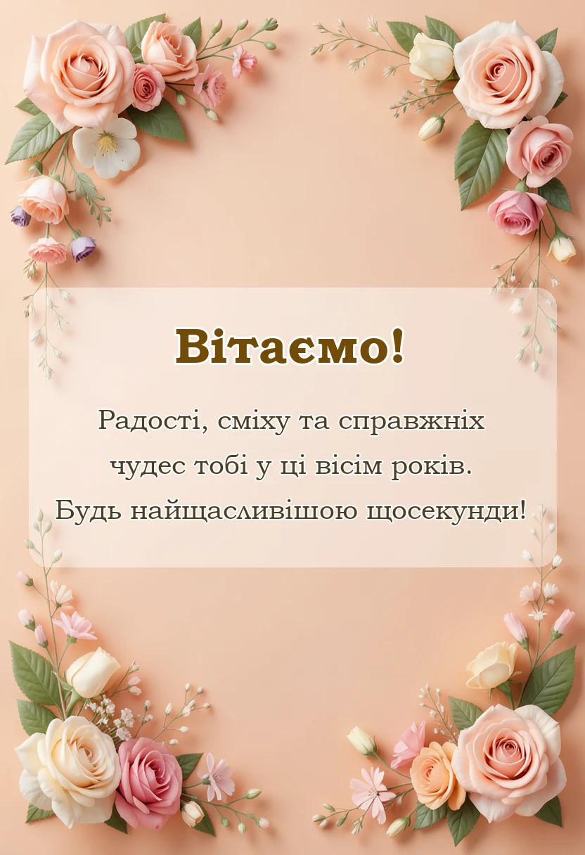 вітальна листівка - картинки з днем народження 8 років