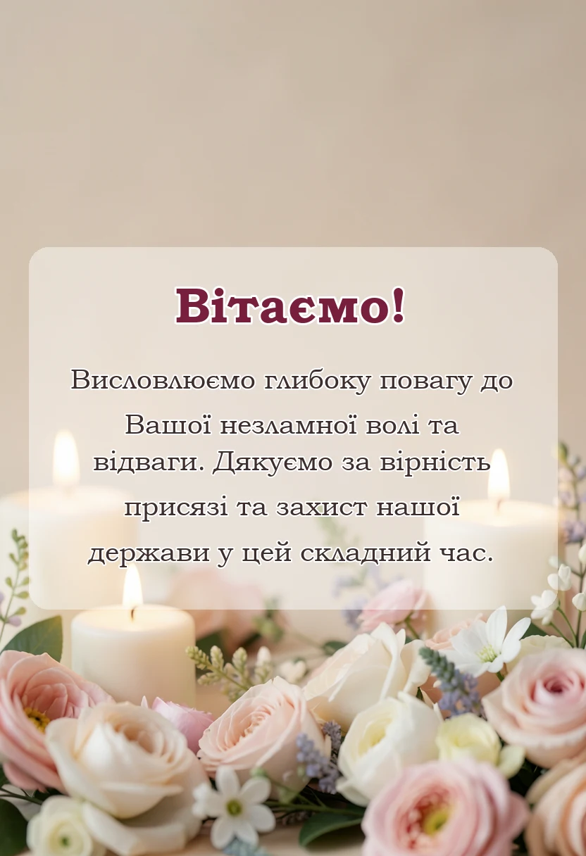 вітальна листівка - вітання з днем захисників україни