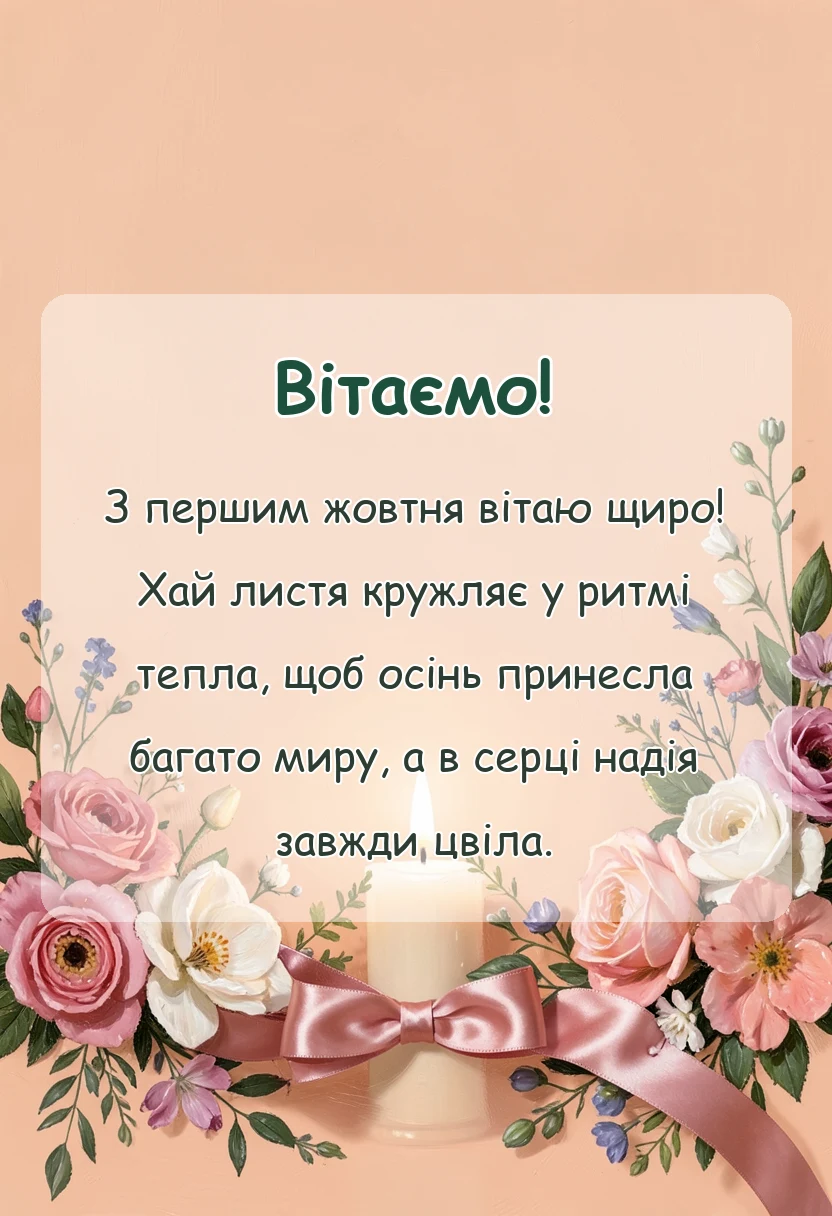 красива листівка: картинки з першим жовтня