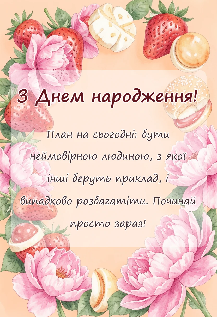 вітальна листівка - побажання гарного дня