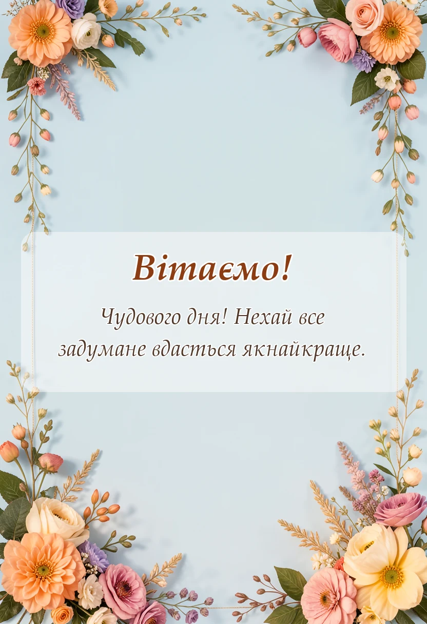 красива листівка: гарного дня картинки