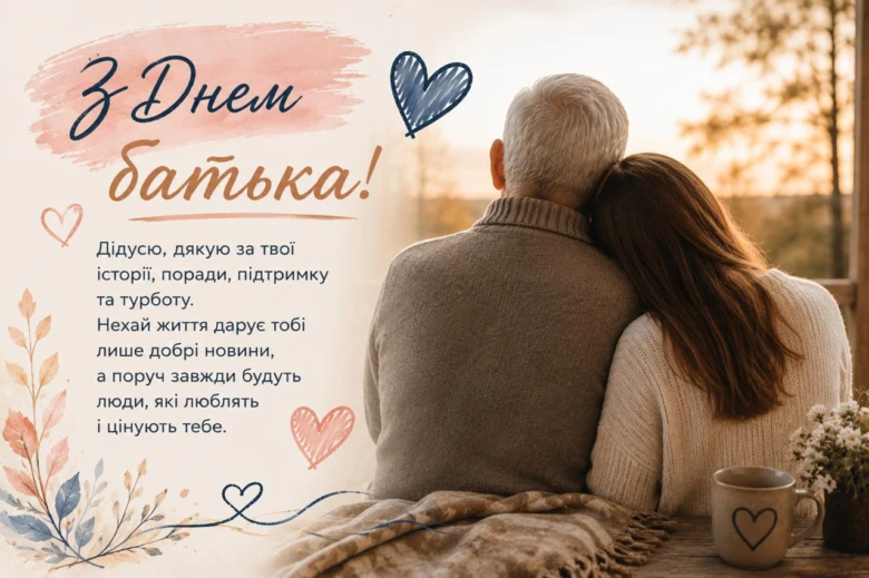 З Днем батька! Дідусю, дякую за твої історії та турботу.