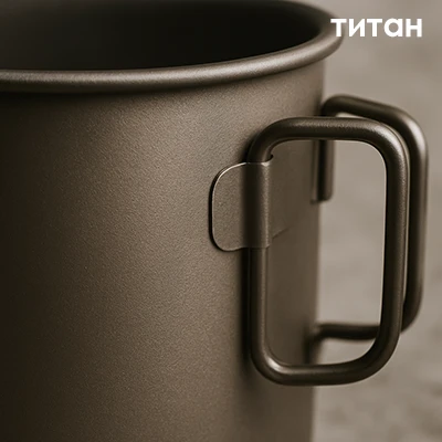 Металевий келих з ручкою для святкового столу