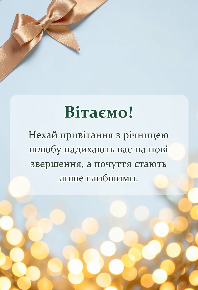 вітальна листівка - гарні привітання на 3 роки весілля