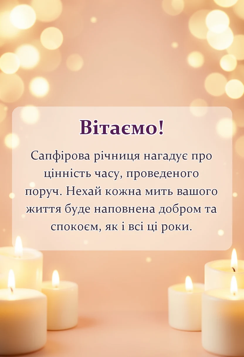 вітальна листівка - картинки з 45 роками весілля