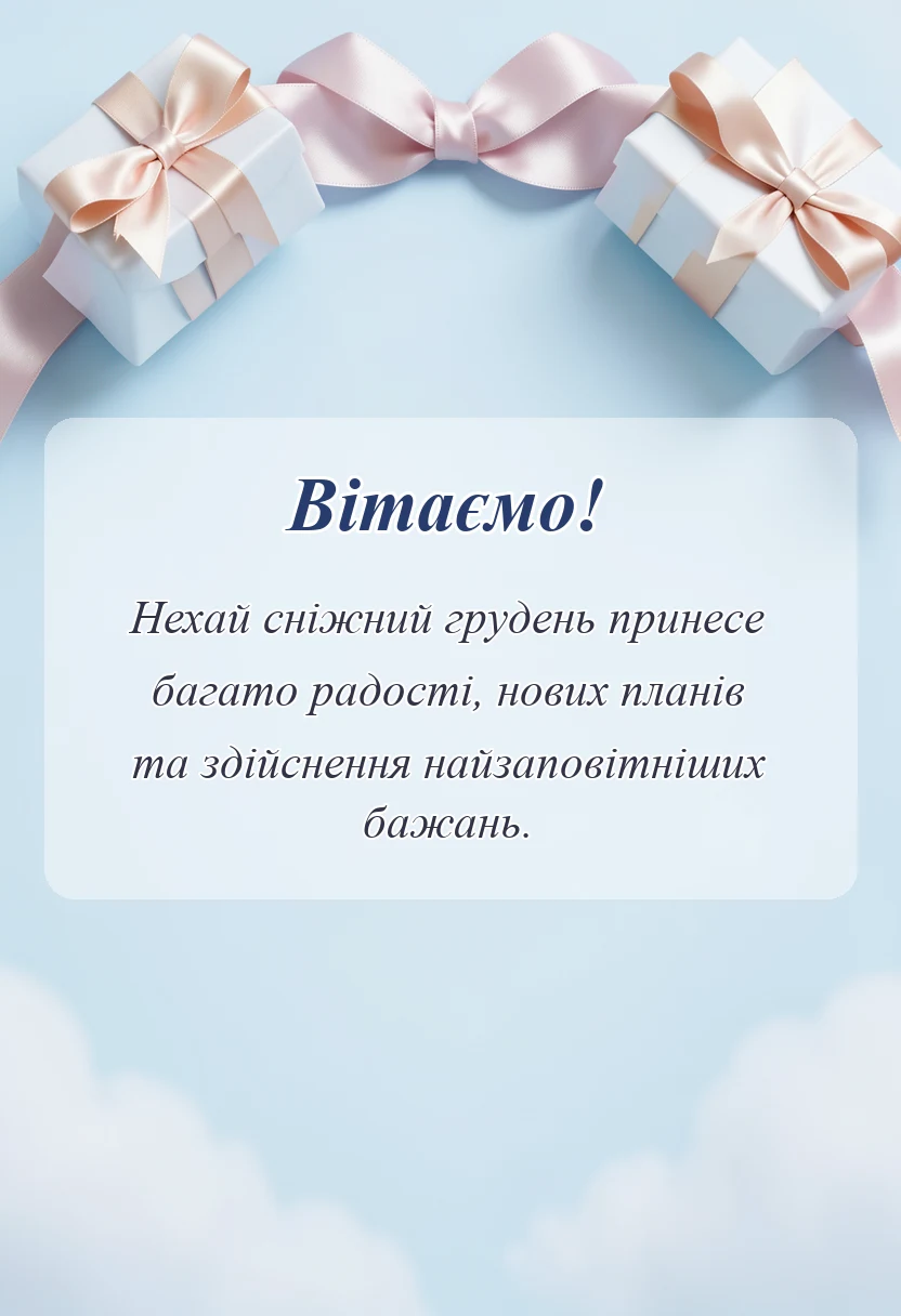 листівка з побажанням - картинки з першим днем зими
