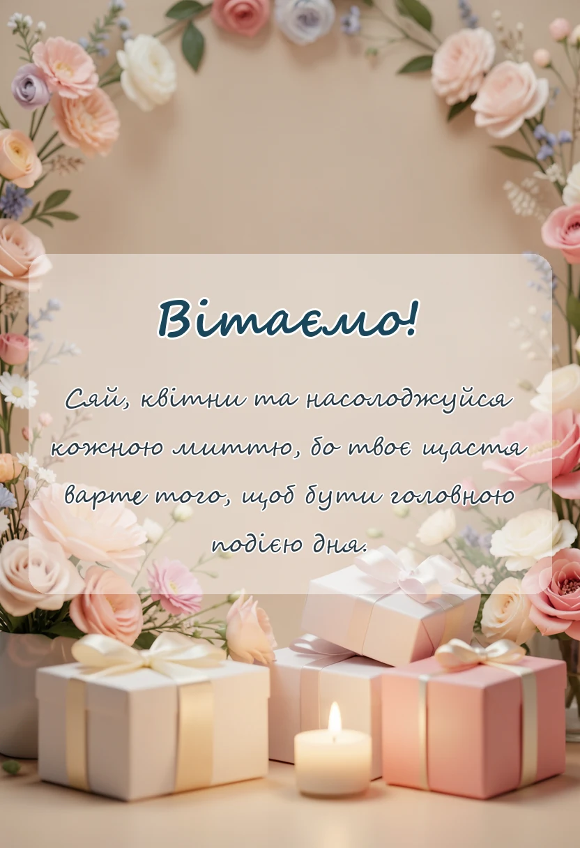 унікальна листівка - привітання з днем жіночого щастя в картинках і листівках