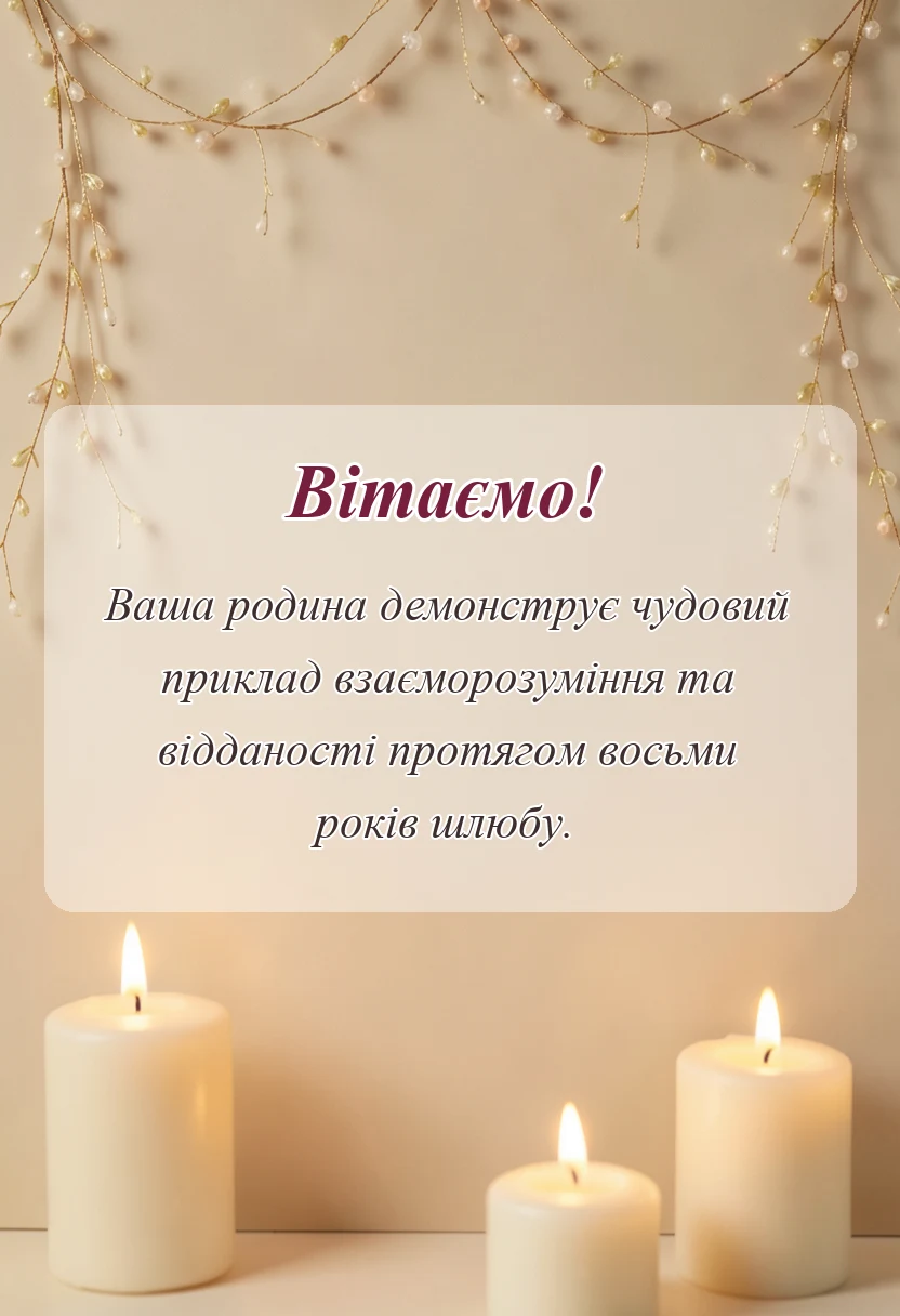 святкова картинка: жерстяне весілля 8 років картинки
