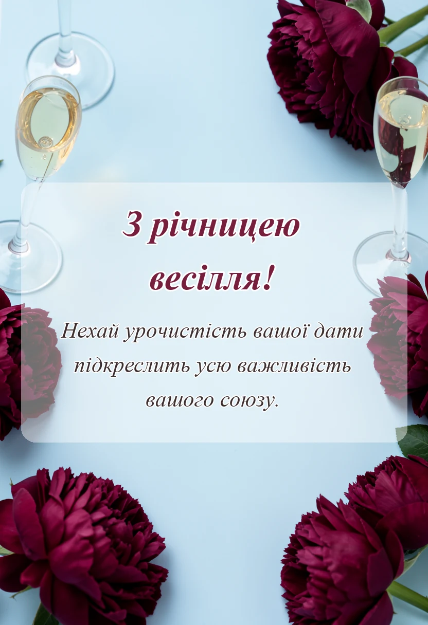 вітальна листівка - коралове весілля картинки