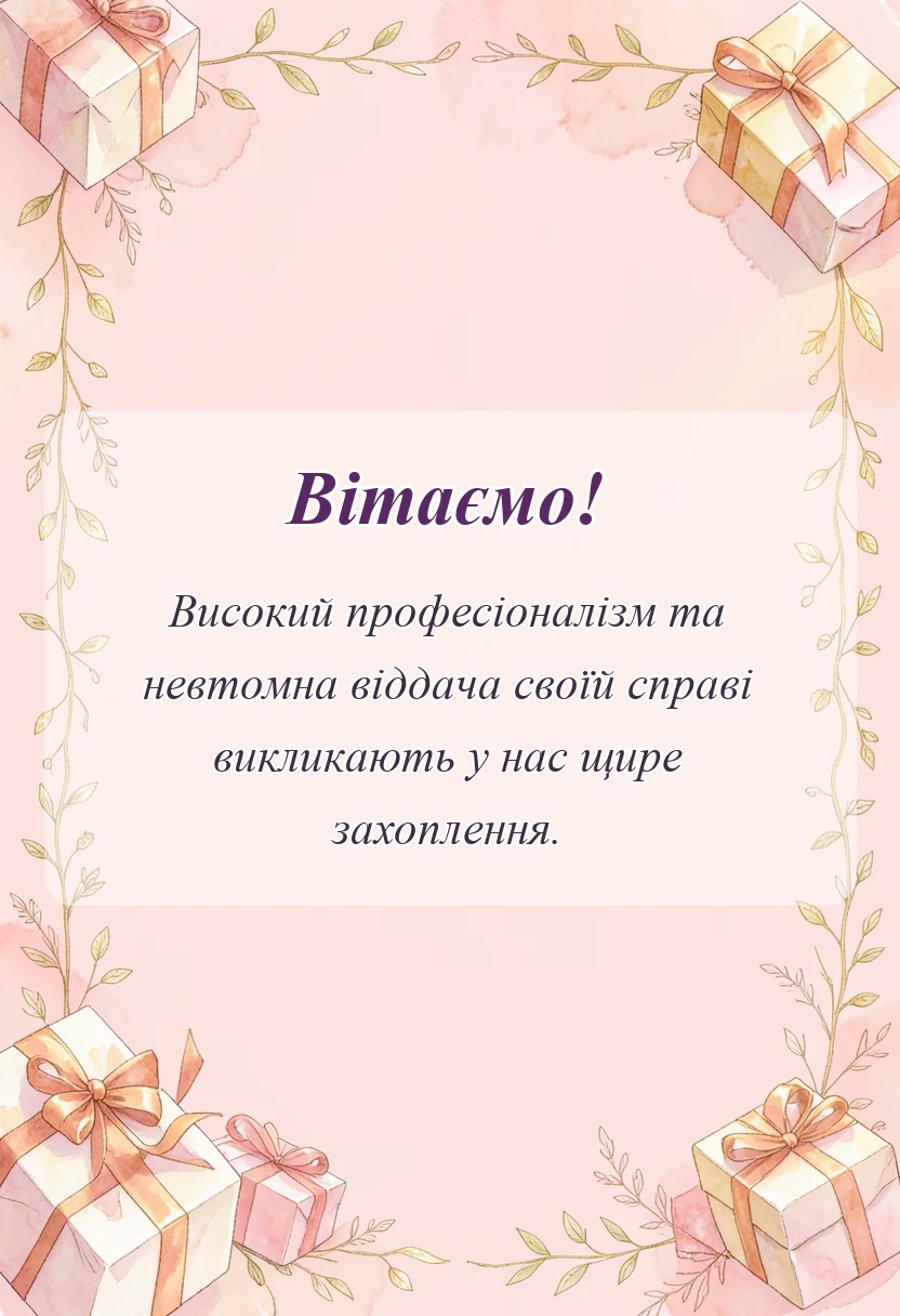 красива листівка: подяка тренеру від батьків і дітей