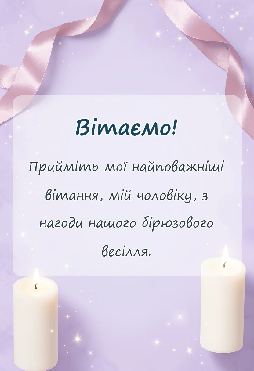 святкова картинка: привітання з 18 роками весілля чоловікові